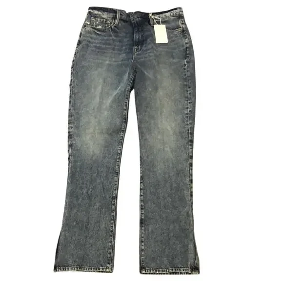 Frame Denim Le Drew Loose Fit Straight Jeans in Cascade Blue Size 30